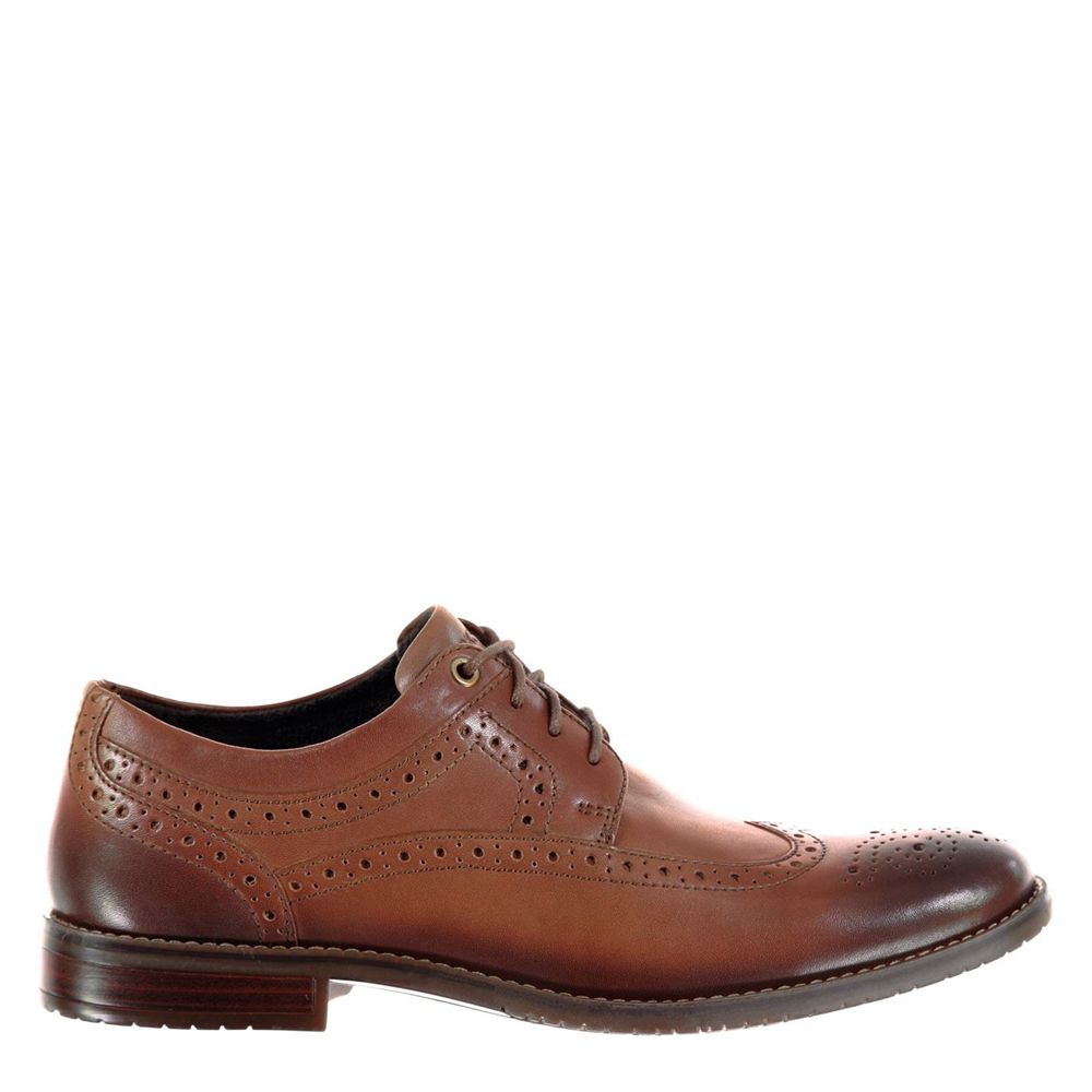 Rockport Sp Brogues - Mens Dress Shoes - Cognac - NZ (JDR-095721)